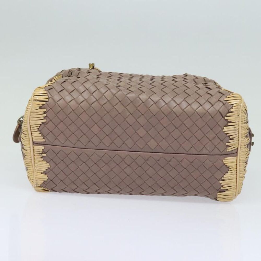 Bottega Veneta Intrecciato Hand Bag Leather Beige - Picture 5 of 6